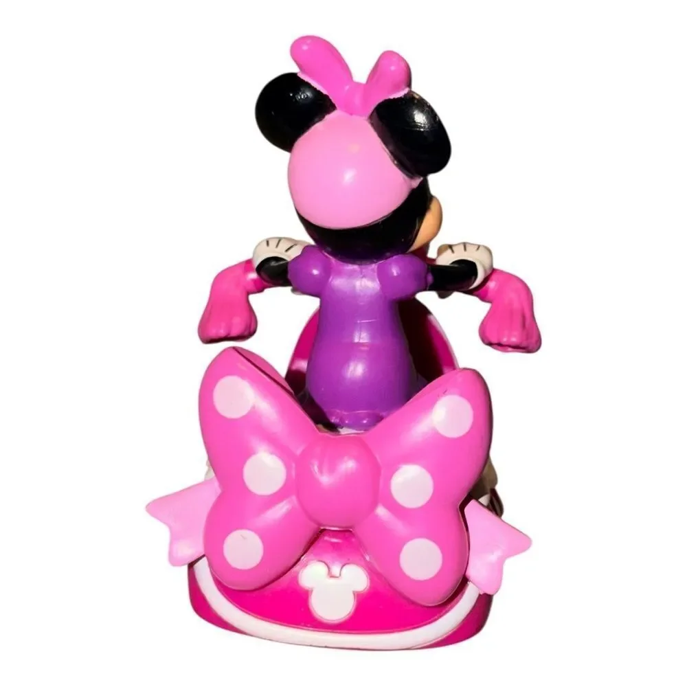 Disney Minnie Mouse Pull N Go Scooter Moped Toy Talking WORKS! EUC